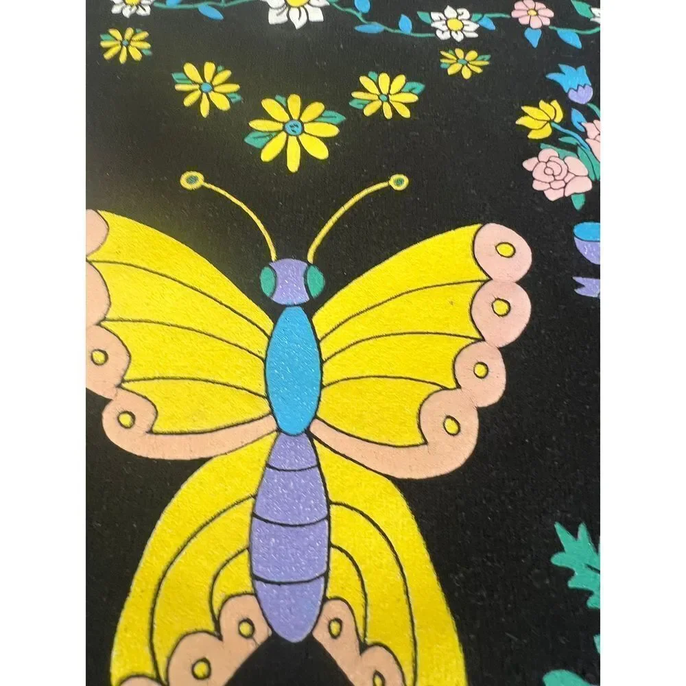 JERZEES butterfly peacock sweatshirt Made in USA - Picture 3 of 7